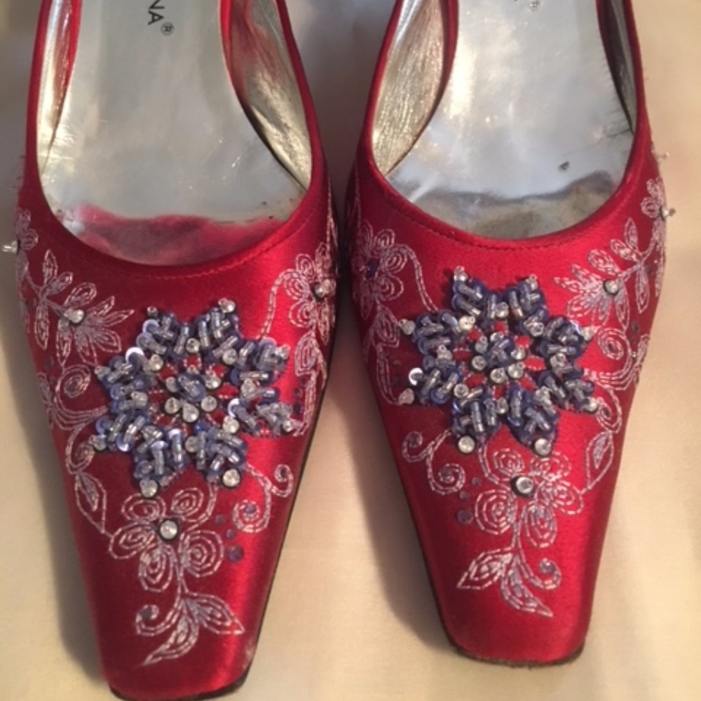 Dolce and Gabbana Kitten Heeled Slides